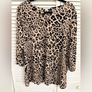 Dana Buchman Animal Print Top